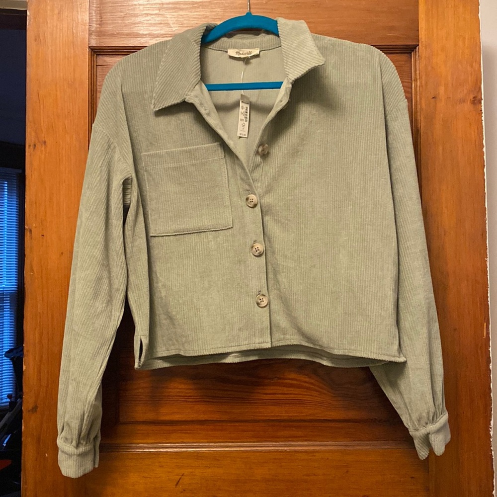 Madewell corduroy button down shirt